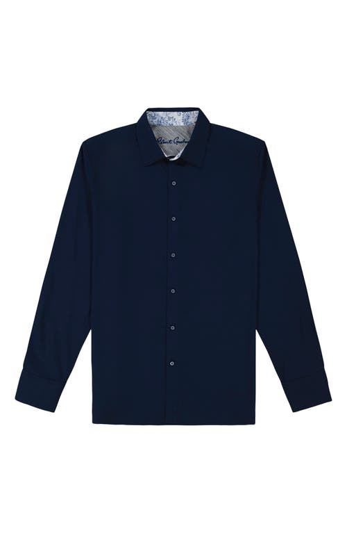 Robert Graham Odyssey Classic Fit Jacquard Long Sleeve Stretch Cotton Button-up Shirt In Blue