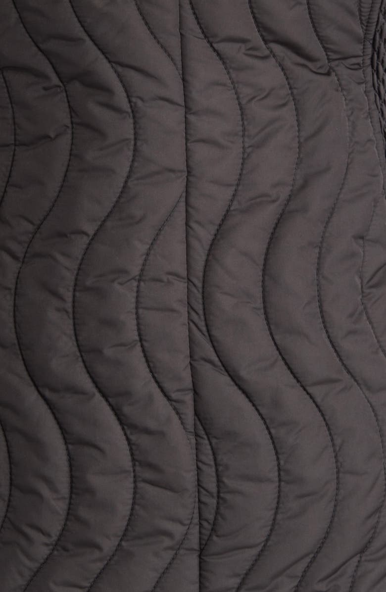 Via Spiga Hooded Wave Quilted Water Repellent Vest, Alternate, color,