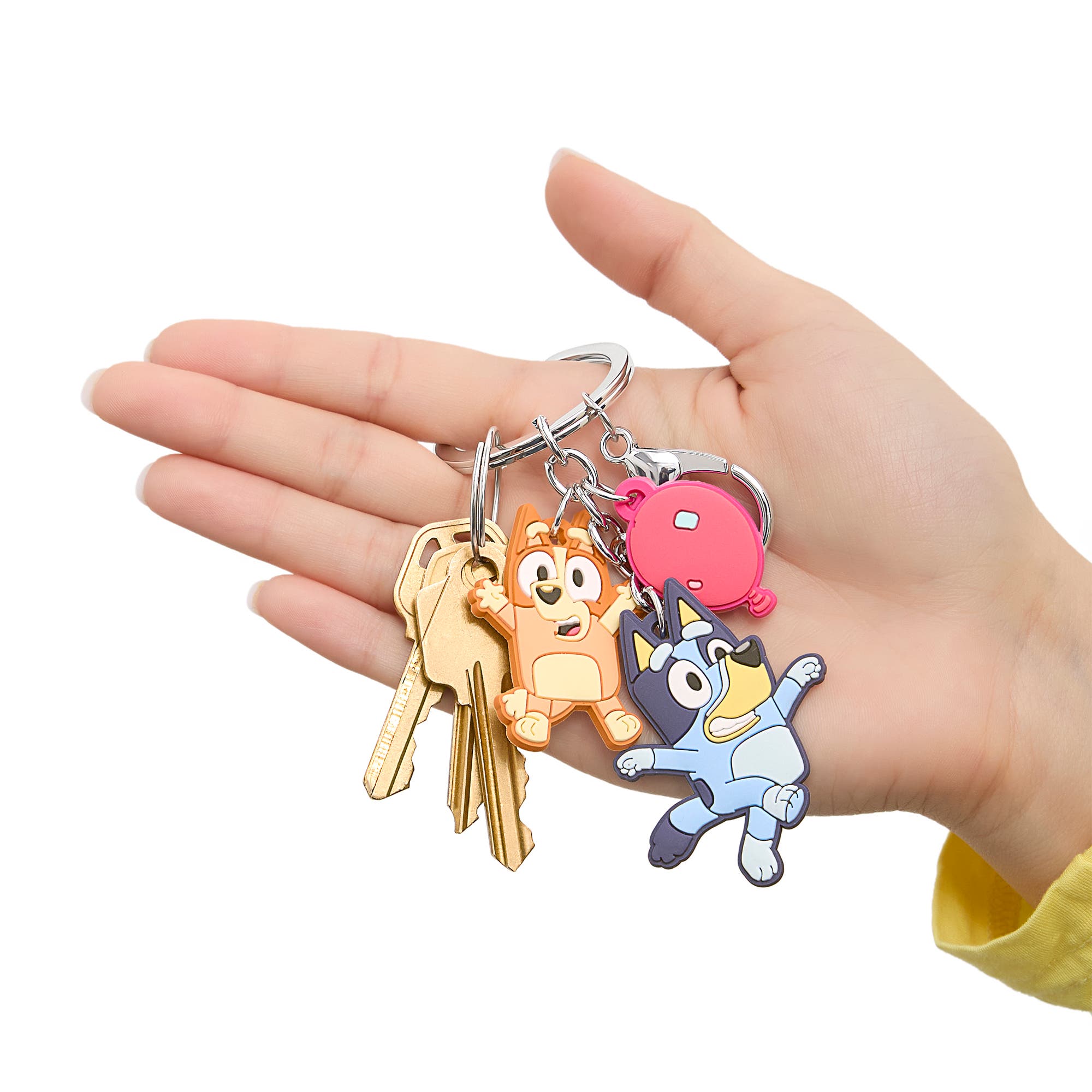 BLUEY Layered Charm Keychain with Balloon Accent, Alternate, color, Multi