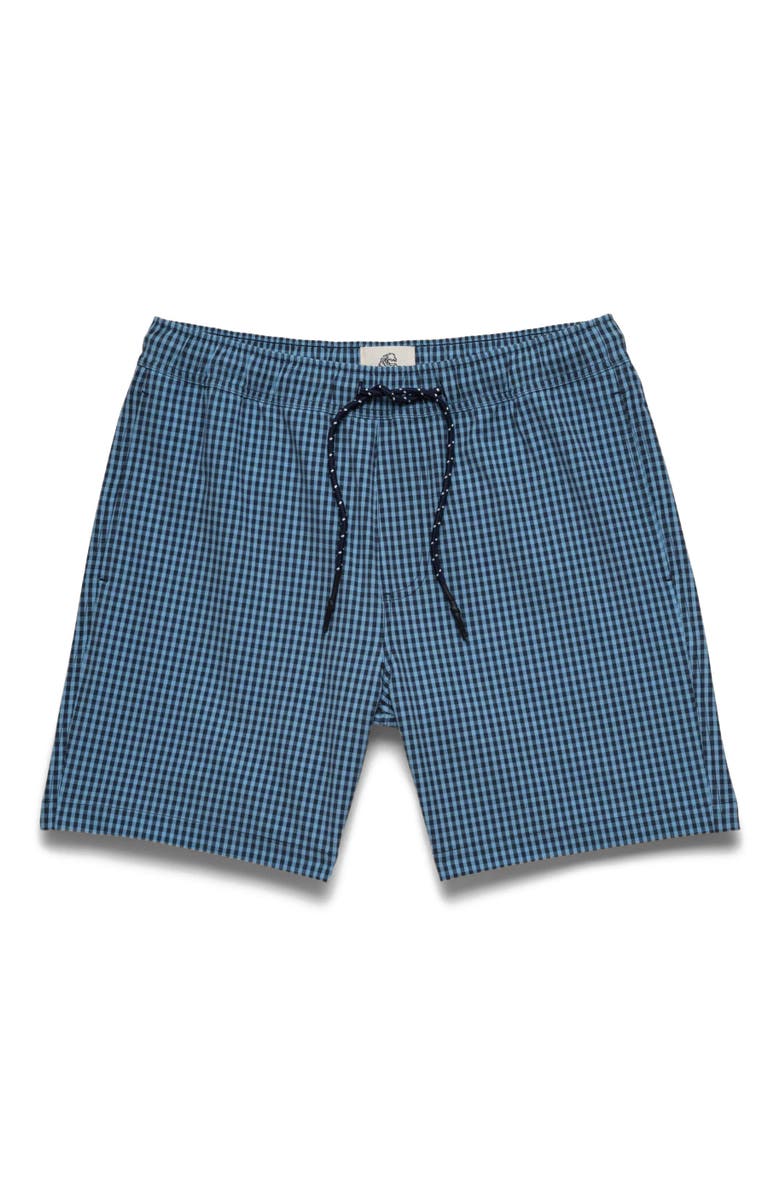 Surfside Supply Co. Jimmy 6.5" Gingham Volley, Main, color, Blue