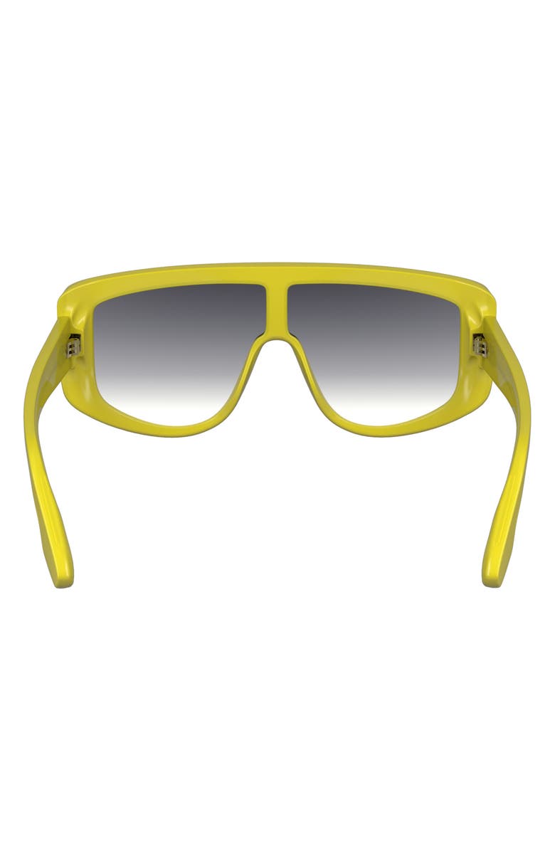 Victoria Beckham Denim 61mm Tea Cup Shield Sunglasses, Alternate, color, Yellow