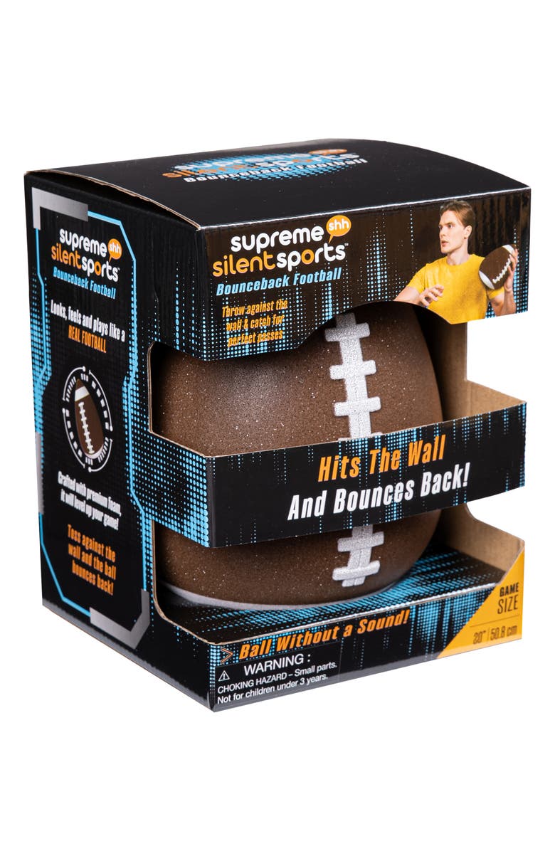 SNUGGIE 9" Silent Football, Alternate, color, Brown