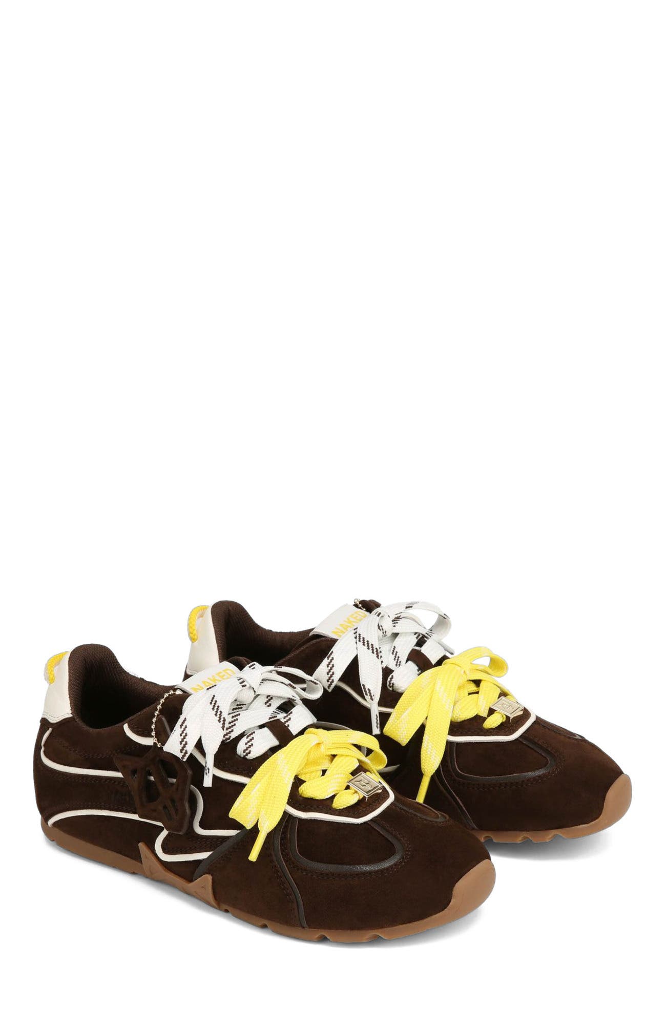 Adored Mesh Sneaker, Alternate, color, Brown Suede