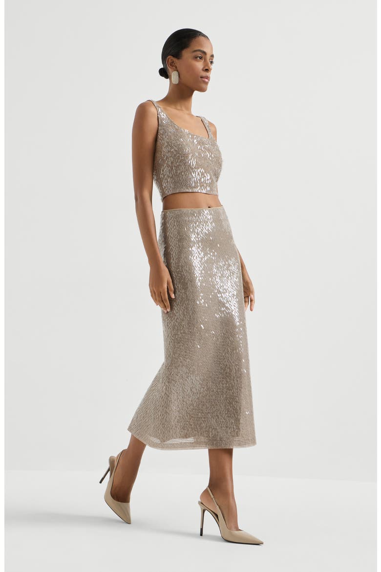 Dazzling Embroidery skirt, Alternate, color, Rope