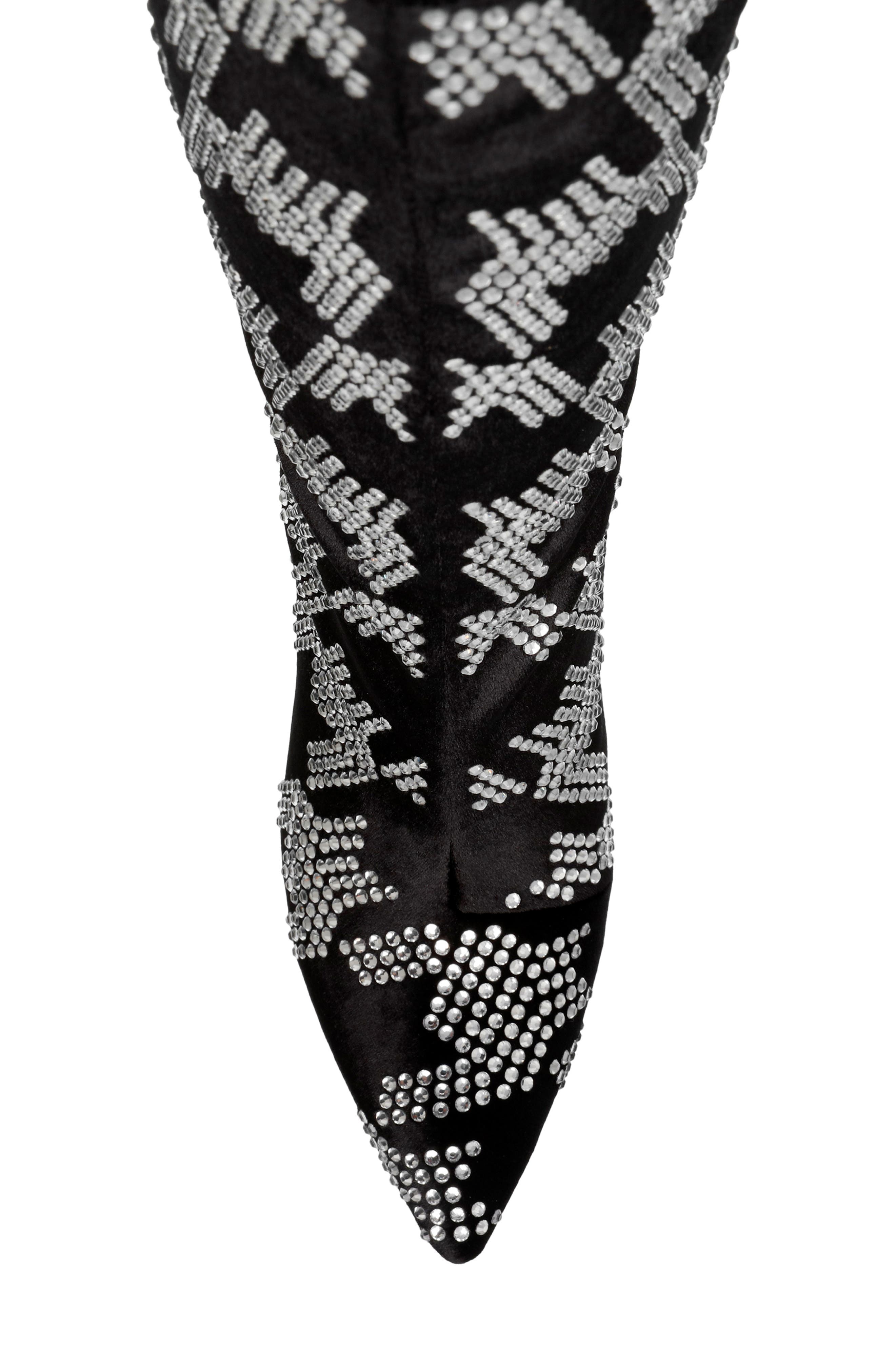 Betsey Johnson Naomy Pointed Toe Knee High Boot, Alternate, color, 