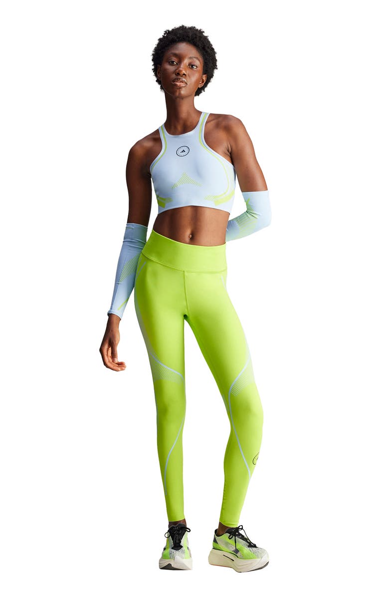 adidas by Stella McCartney HEAT.RDY Running Leggings, Alternate, color, Semi Solar Slime