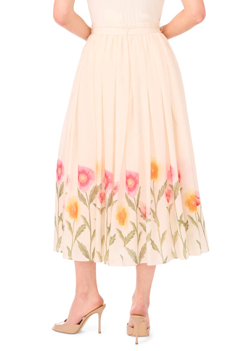 Megan Placed Floral Skirt, Alternate, color, ANTIQUE WHITE