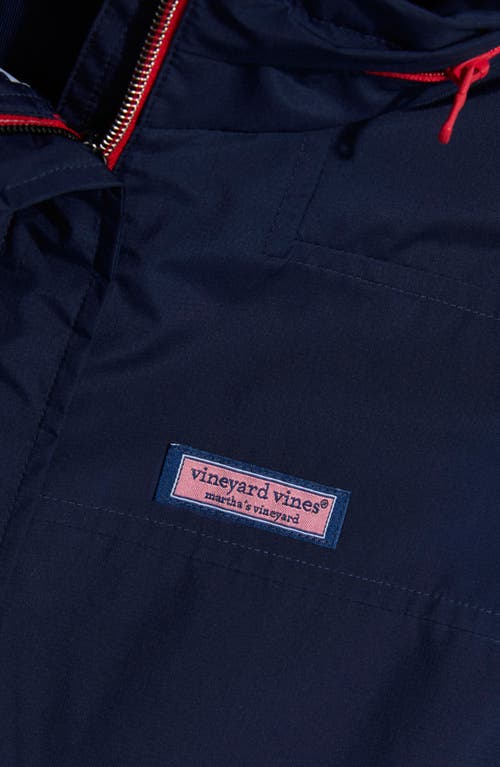 Vineyard Vines Storm Packable Water Resistant Jacket In Nautical Navy