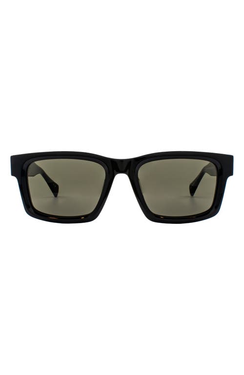AllSaints Aden 54mm Square Sunglasses in Gloss Black  product