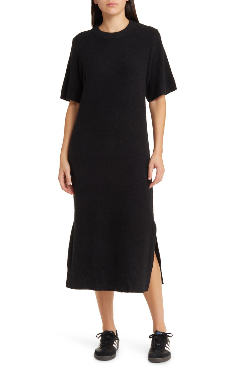 Treasure & Bond Bouclé Midi Sweater Dress, Main, color, 