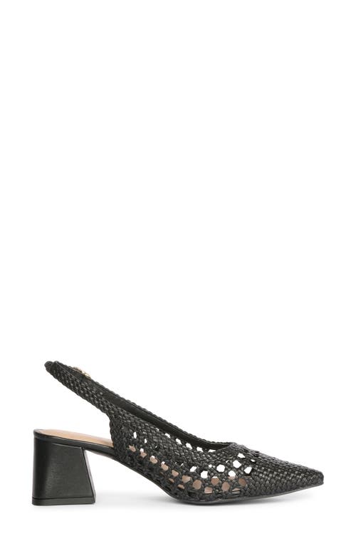 Saint G Calli Woven Slingback Pump In Black