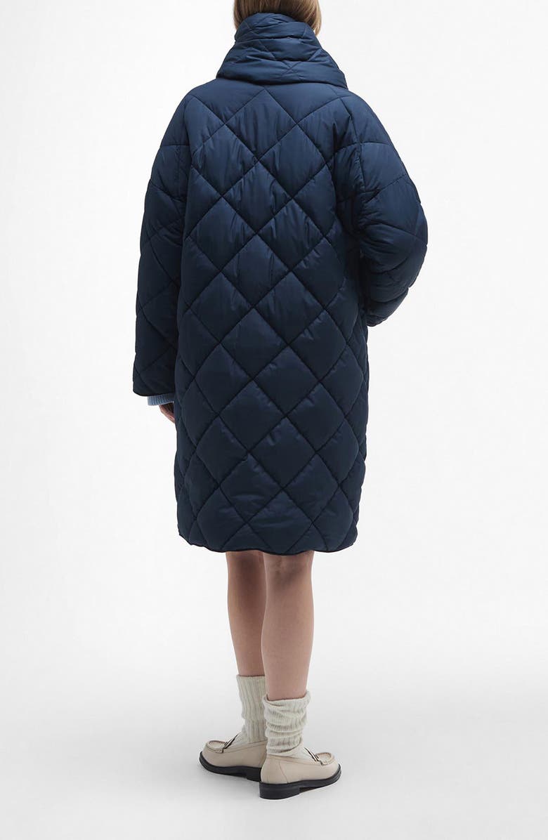 Barbour Brigitte Quilted Coat With Removable Scarf, Alternate, color,