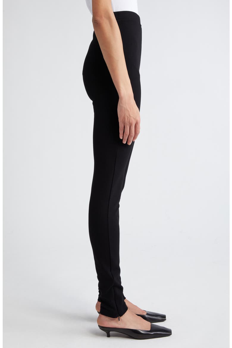 Zip Leggings, Alternate, color, BLACK