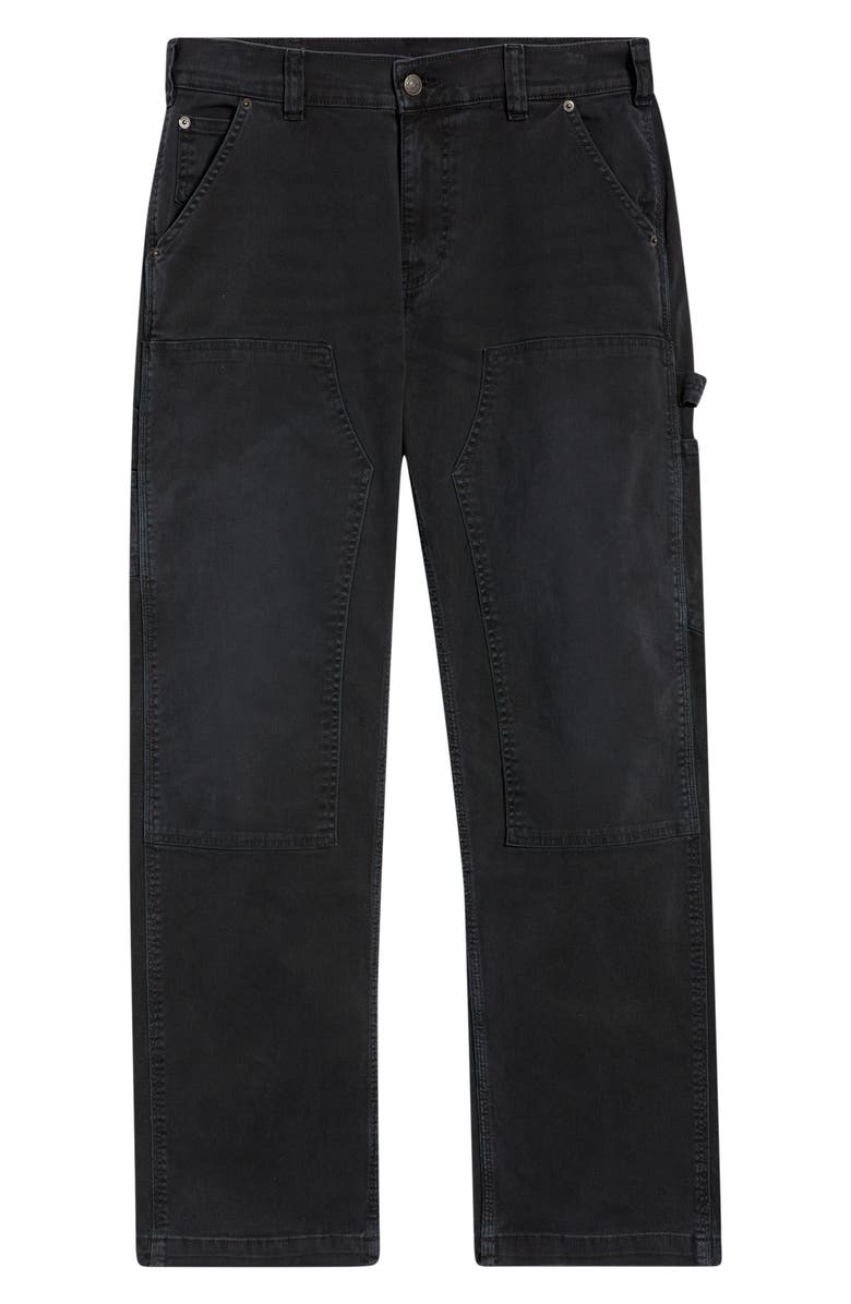 Corridor Double Knee Stretch Cotton Carpenter Pants, Alternate, color, Black