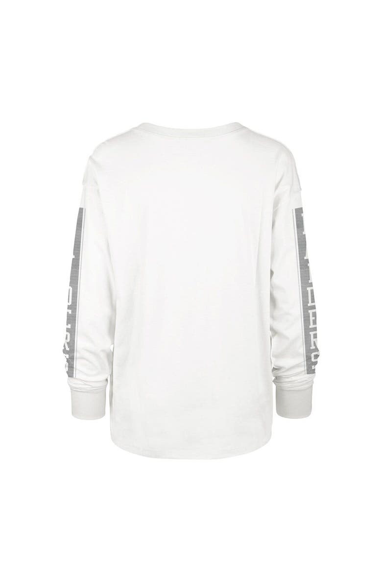 Women's '47 White Las Vegas Raiders Statement Long Sleeve T-Shirt, Main, color, White