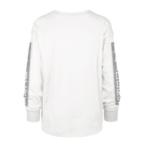 Women's '47 White Las Vegas Raiders Statement Long Sleeve T-Shirt