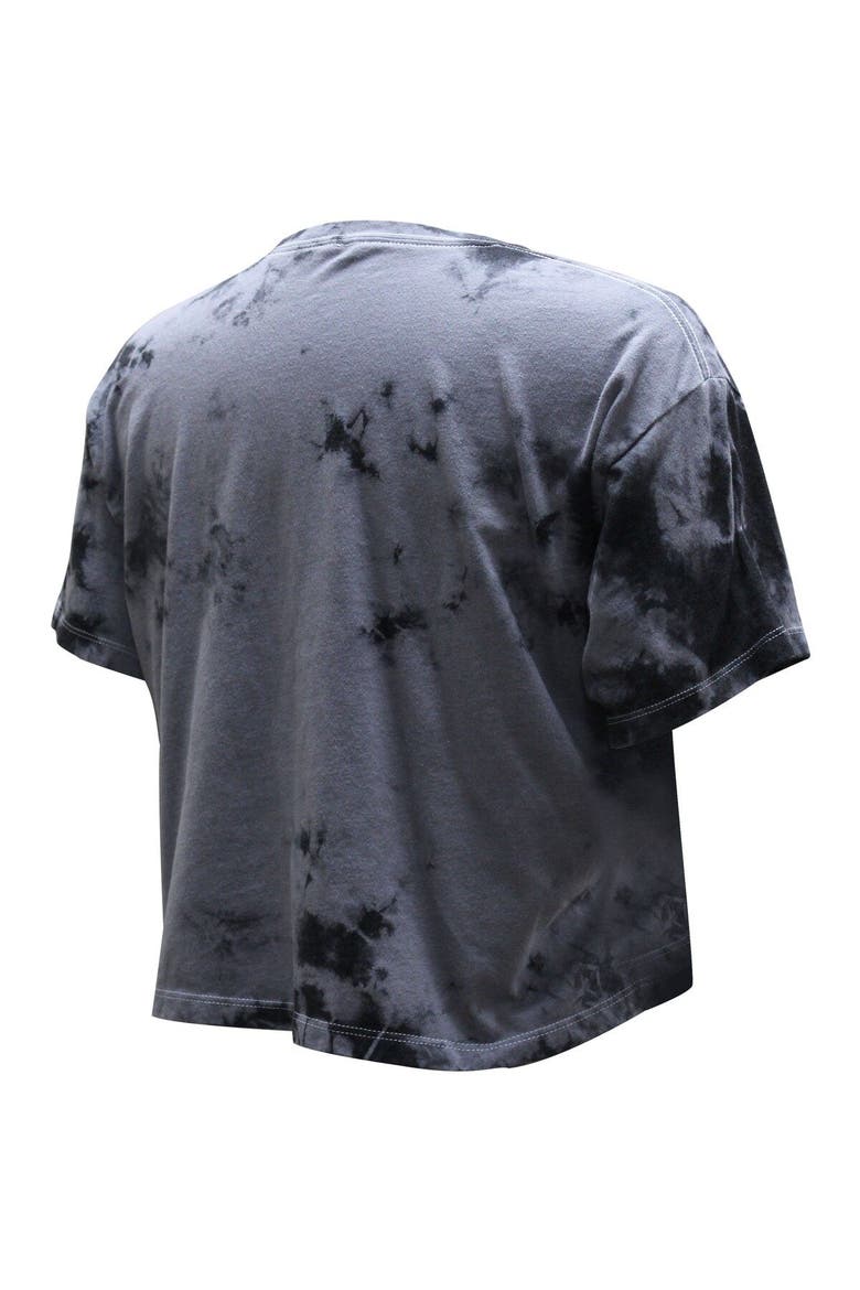 Women's Stadium Essentials  Charcoal Milwaukee Bucks Street Art Dark Crystal Washed Crop T-Shirt, Alternate, color, Charcoal