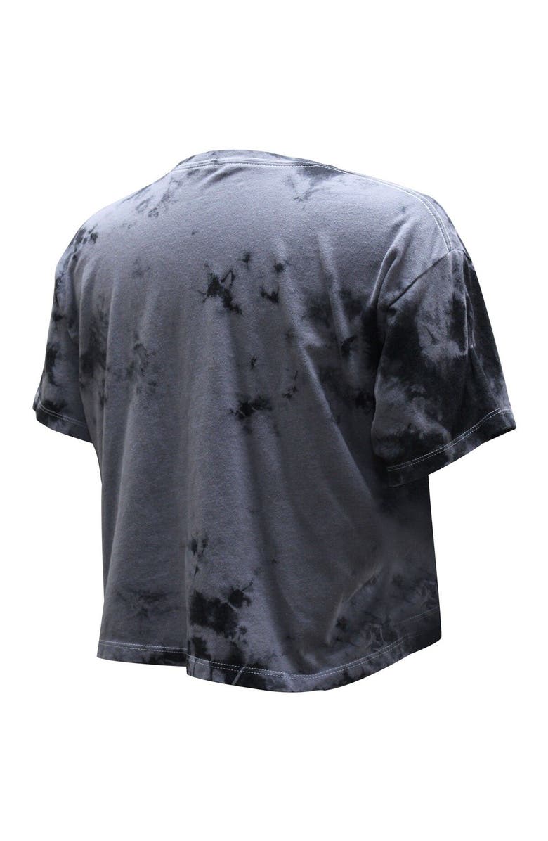 Stadium Essentials Women's Stadium Essentials Charcoal Milwaukee Bucks Street Art Dark Crystal Washed Crop T-Shirt, Alternate, color,