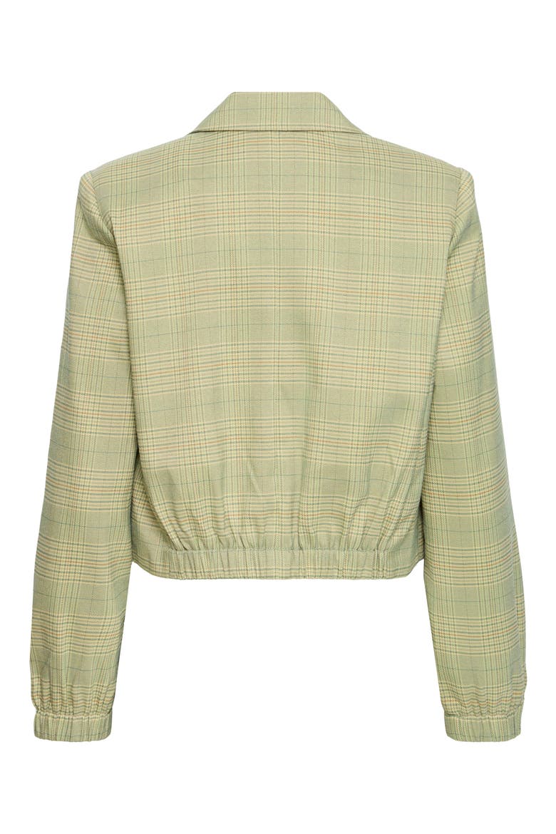 Joli Crop Blazer, Alternate, color, GREEN CHECK