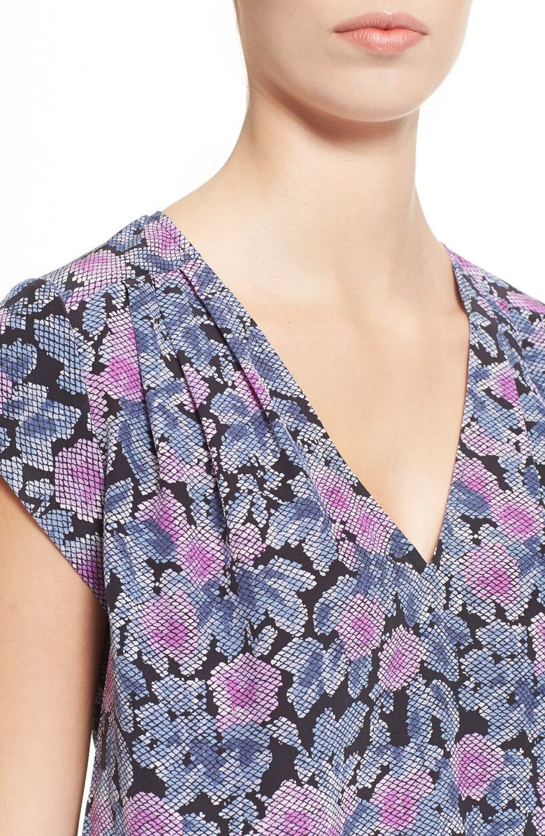 Joie 'Faela' Floral Print Silk Top, Alternate, color, 