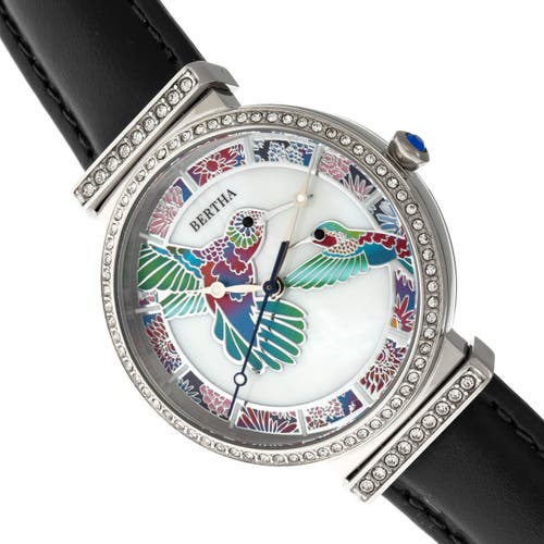 Bertha Emily Mother-of-pearl Bracelet Watch In Metallic