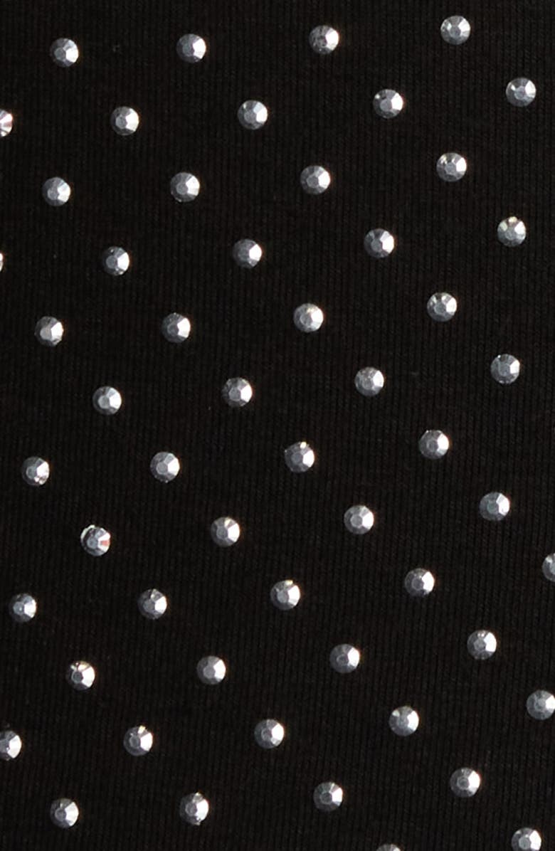 FRAME The Rhinestone Jersey Top, Alternate, color, Black