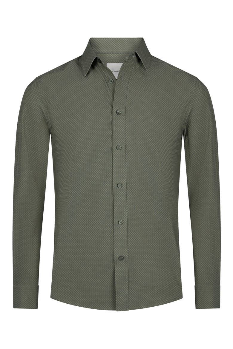 Long Sleeve Performance Print Shirt, Alternate, color, 33 OLIVE
