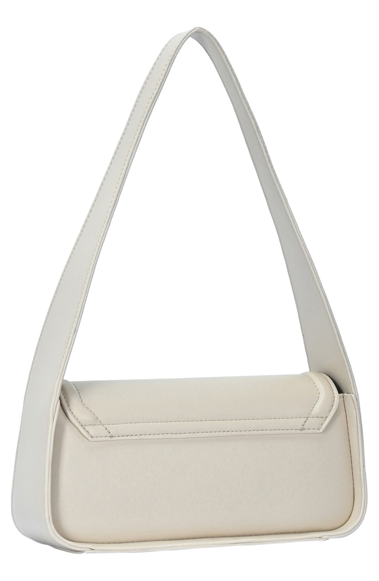 Rachel Zoe Turn Lock Baguette, Alternate, color, Cream
