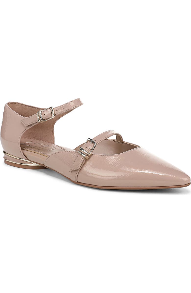 Naturalizer Harmony Ankle Strap Pointed Toe Flat, Main, color, Vintage Mauve Pink