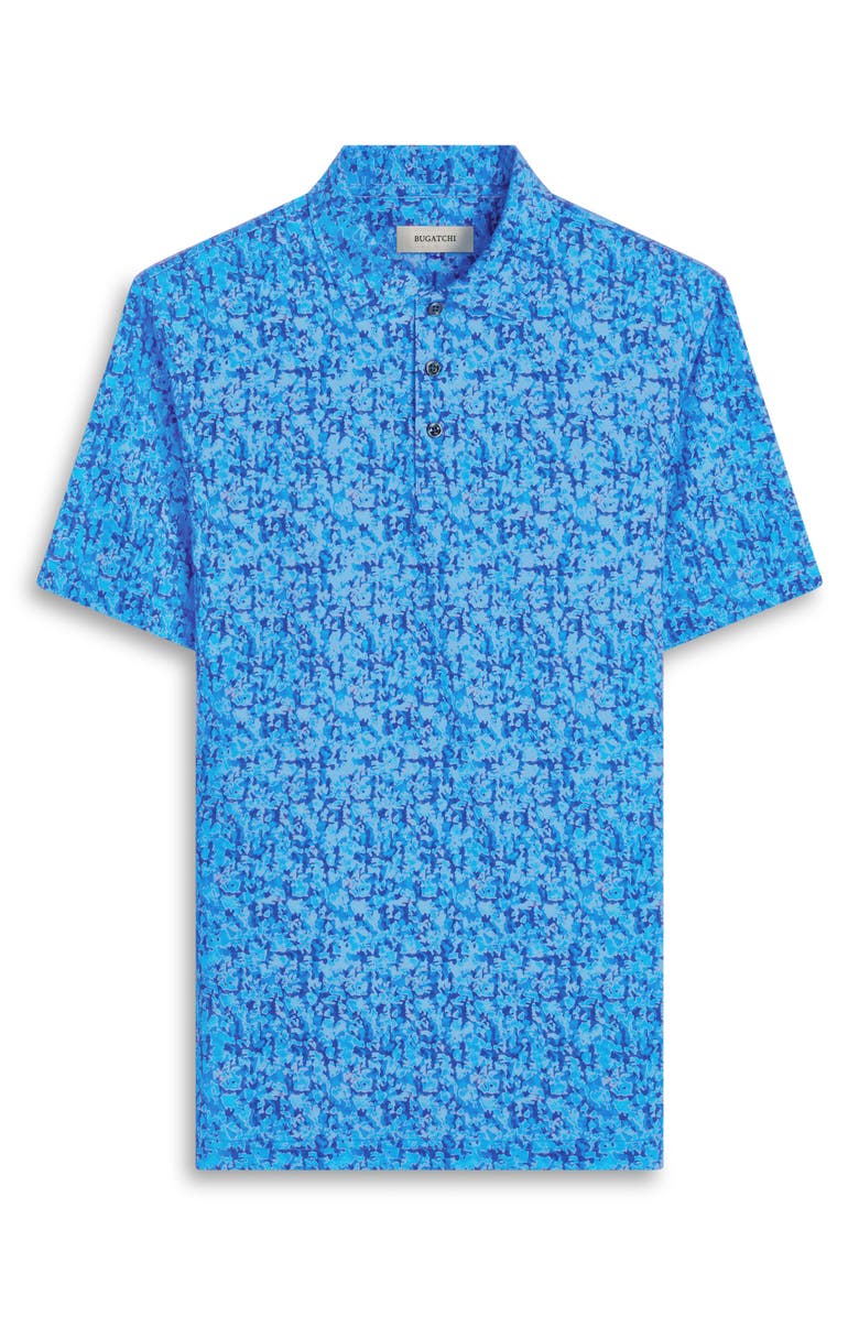 Bugatchi Victor OoohCotton<sup>®</sup> Abstract Print Polo, Alternate, color, Classic Blue
