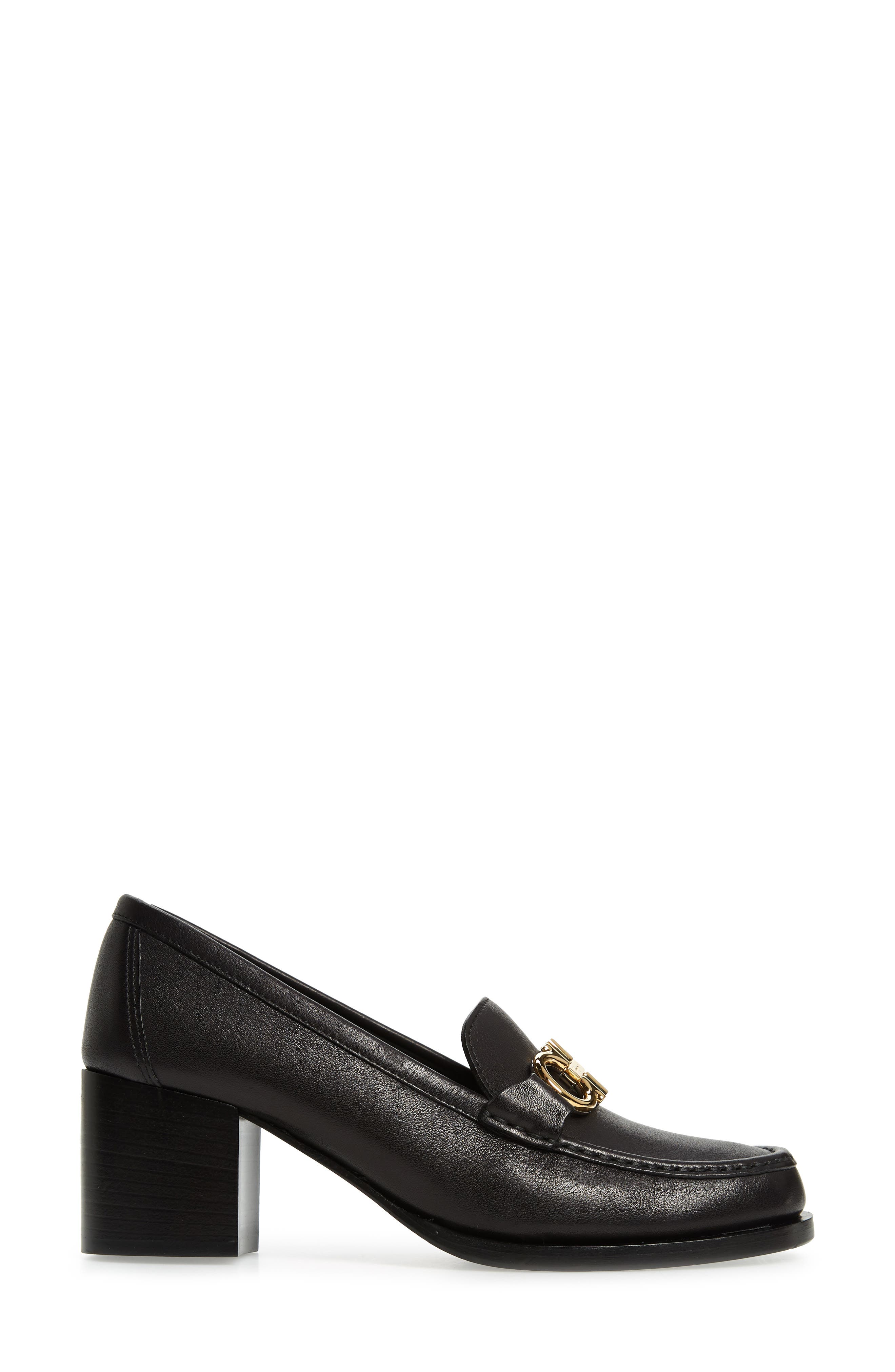 FERRAGAMO Salvatore Ferragamo Rolo Block Heel Bit Loafer, Alternate, color, 