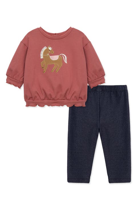 Kids' Pony 2-Piece Sweatshirt Set