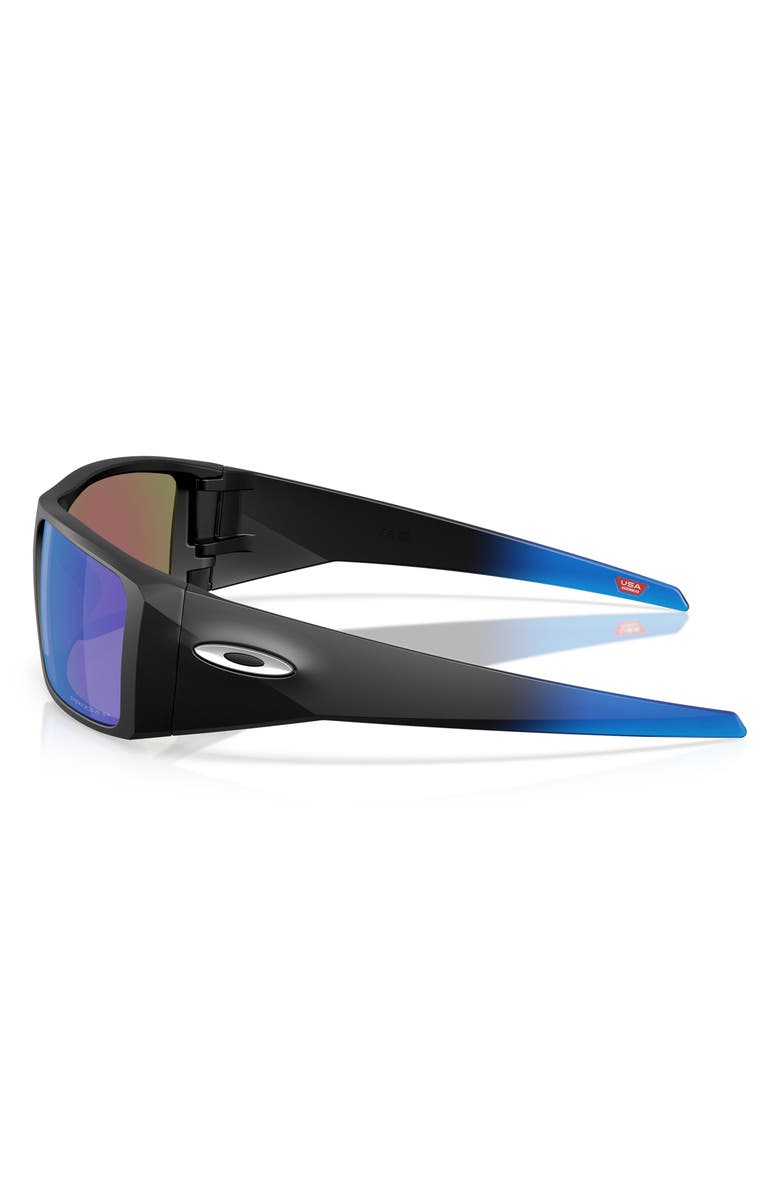 Oakley Heliostat 61mm Prizm<sup>™</sup> Polarized Rectangular Sunglasses, Alternate, color, Matte Black