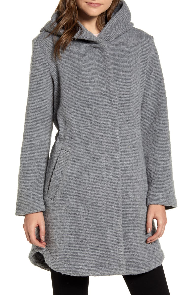 BB Dakota by Steve Madden BB Dakota Hooded Rib Coat, Alternate, color,