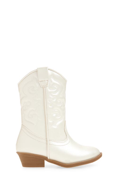 Tucker + Tate Cowboy Boot In White Pearl