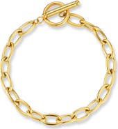 GLAZE JEWELRY Oval Link Chain Toggle Bracelet