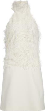 Courrèges Feather Thread Halter Dress