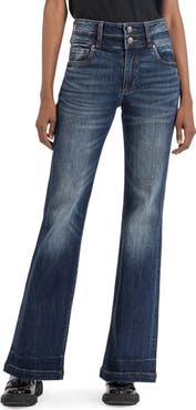 KUT from the Kloth Ana Double Waistband High Waist Flare Jeans