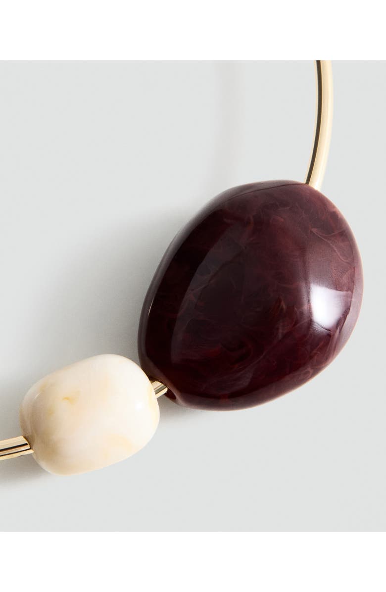 MANGO Rigid Bead Choker Necklace, Alternate, color,