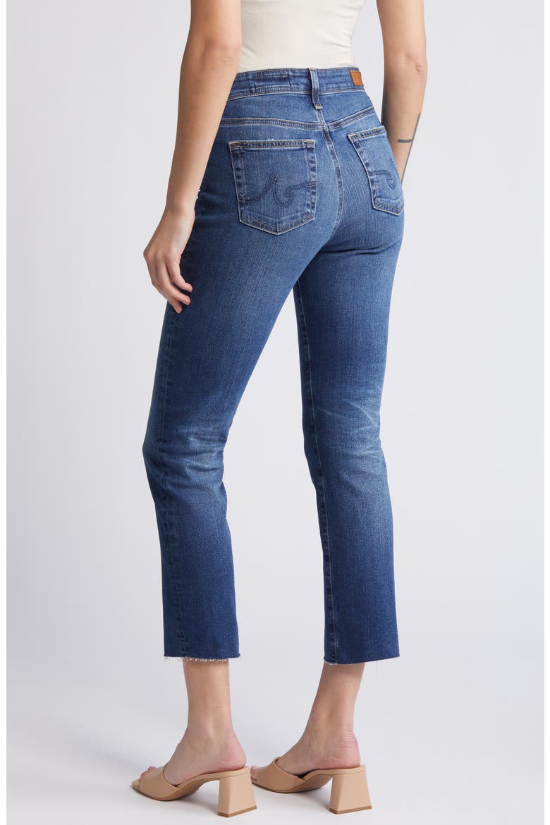 Mari Raw Hem Ankle Slim Straight Leg Jeans, Alternate, color, 14 YEARS COLLECTOR