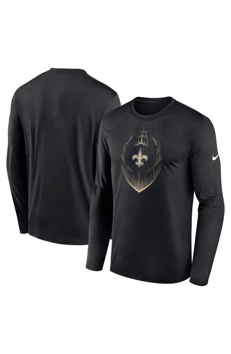 Nike Men's Nike Black New Orleans Saints Legend Icon Long Sleeve T-Shirt, Main, color, Black