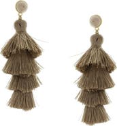 OLIVIA WELLES Lianna Tassel Dangle Earrings