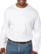 Harbor Bay by DXL Big & Tall Moisture-Wicking Long-Sleeve T-Shirt