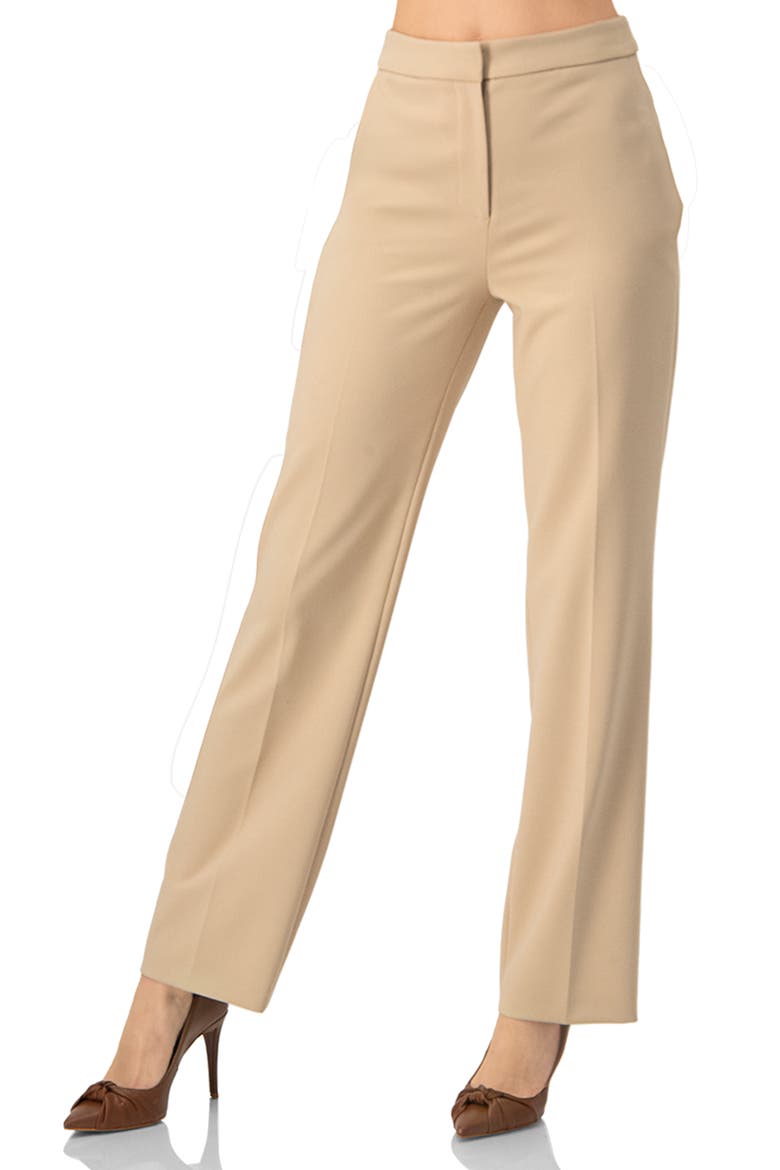 Beige Tailored Trousers, Alternate, color, Beige
