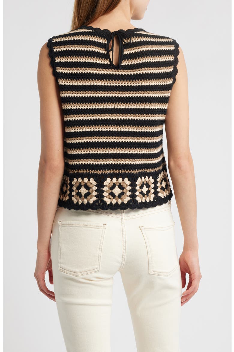 Hazel Crochet Sweater Vest, Alternate, color, MILOS CROCHET