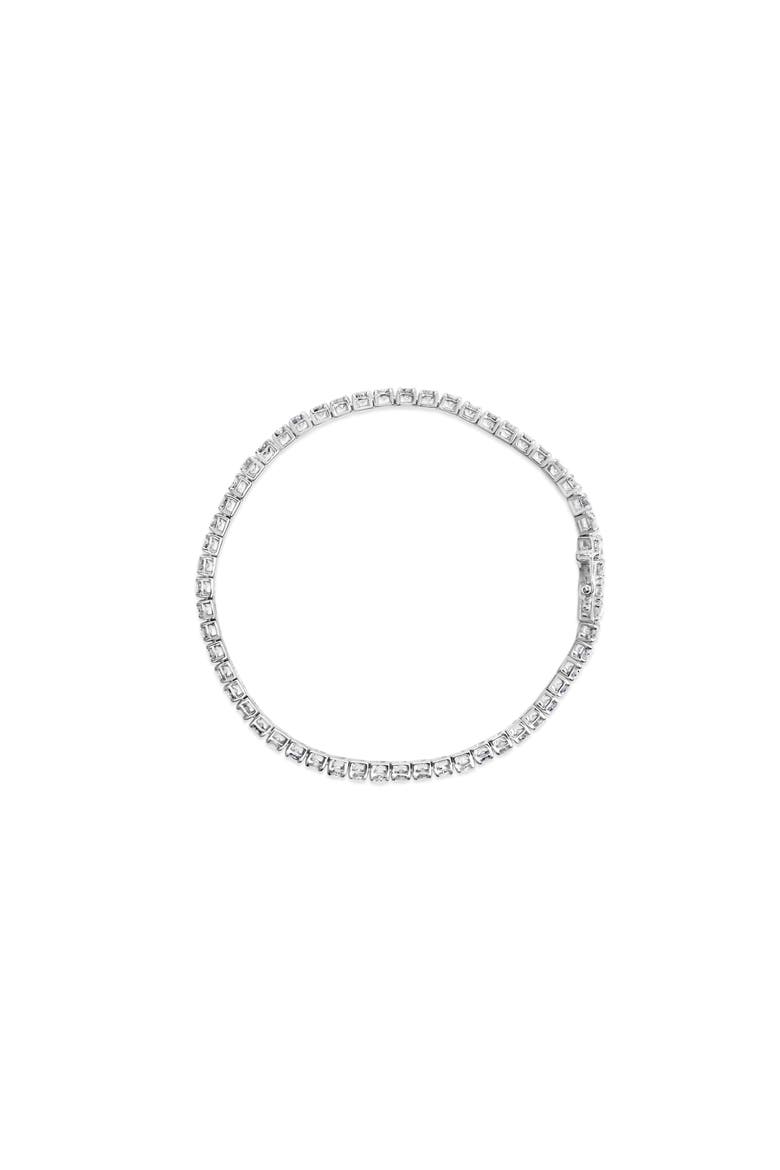 10K White Gold 5.00 Cttw Natural Diamond Tennis Bracelet, Alternate, color, White Gold