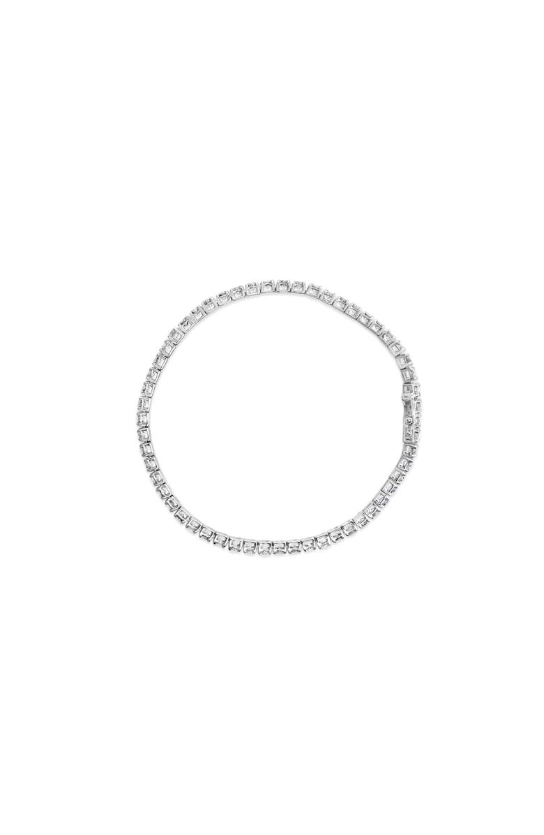 Haus of Brilliance 10K White Gold 5.00 Cttw Natural Diamond Tennis Bracelet, Alternate, color, White Gold