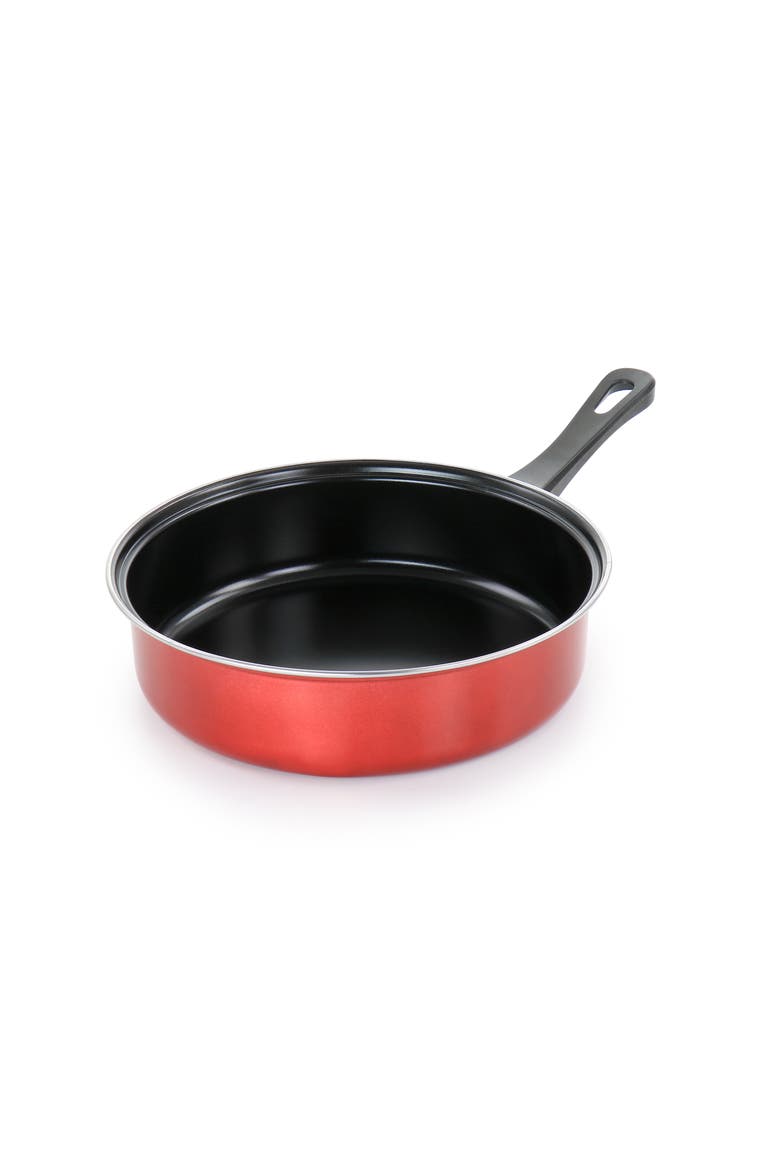 Everyday Cardinal 7 Piece Nonstick Steel Cookware Set, Alternate, color, Red