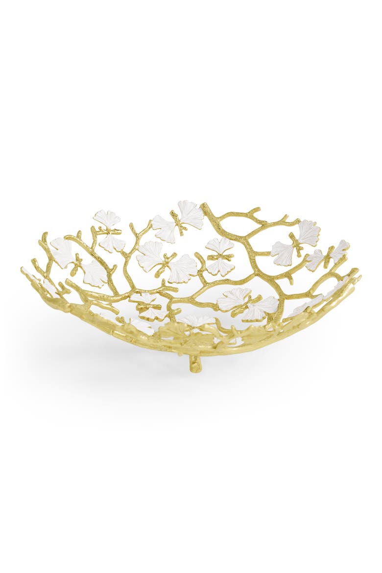 Butterfly Ginkgo Bread Basket, Alternate, color, GOLD MULTI