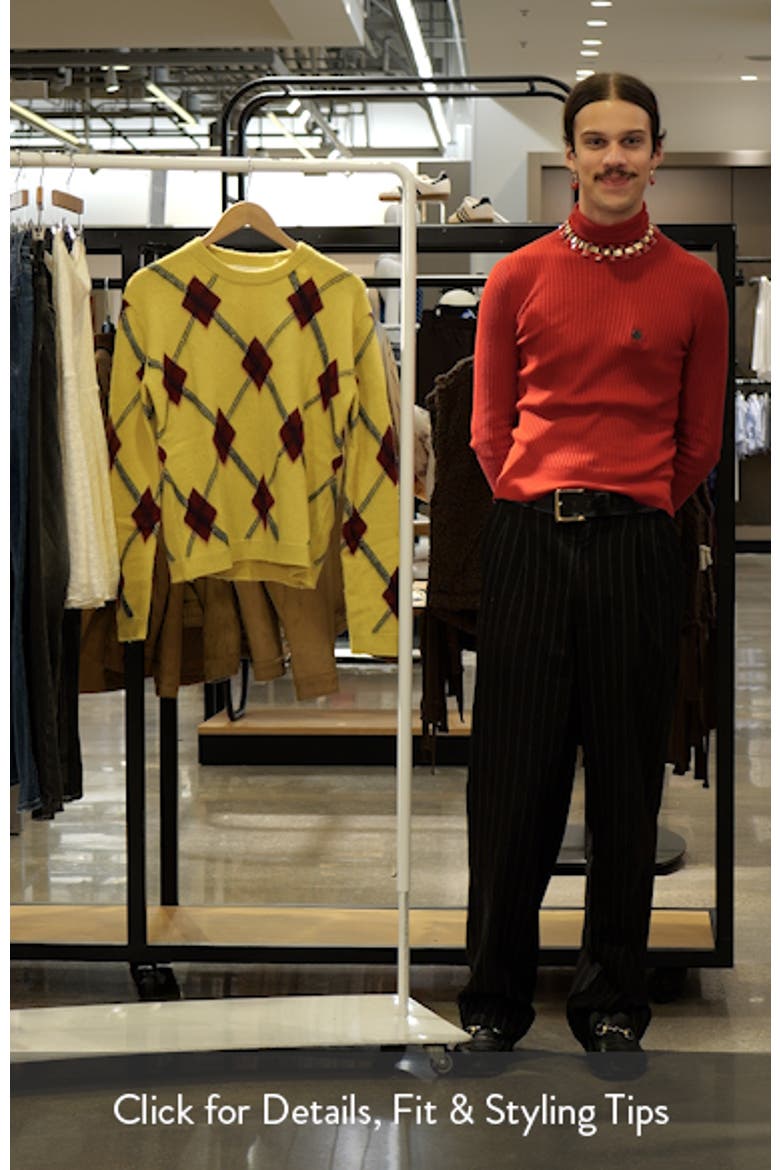Matteo Argyle Crewneck Sweater video
